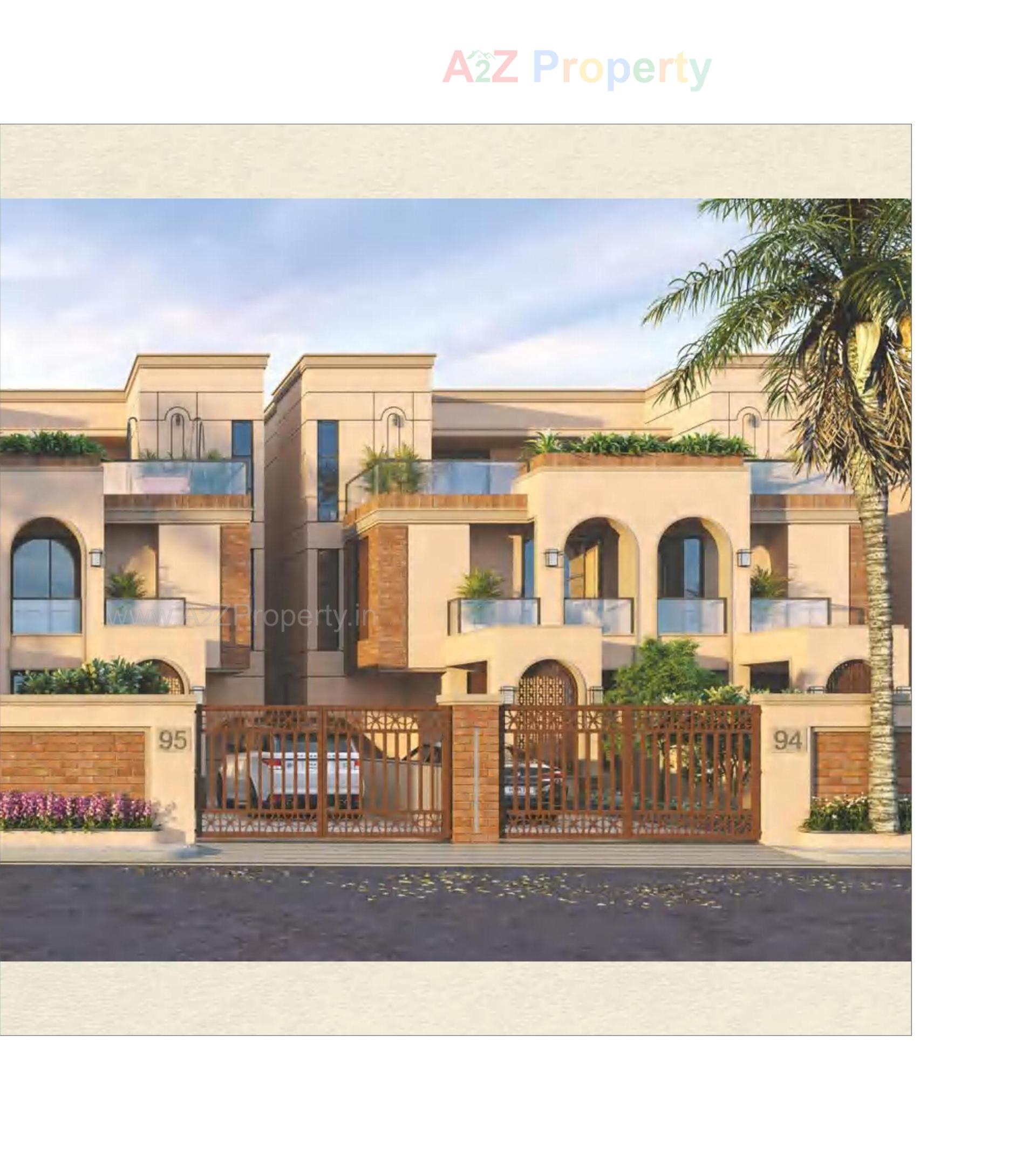 3D Elevation of real estate project Darshanam Garden City located at Maneja, Vadodara, Gujarat