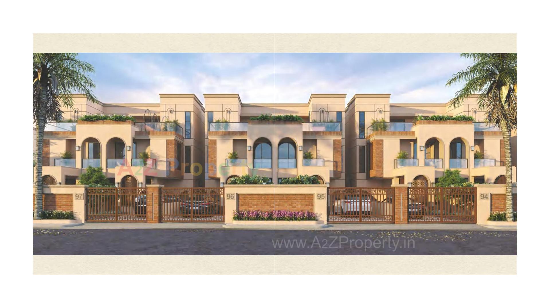 3D Elevation of real estate project Darshanam Garden City located at Maneja, Vadodara, Gujarat