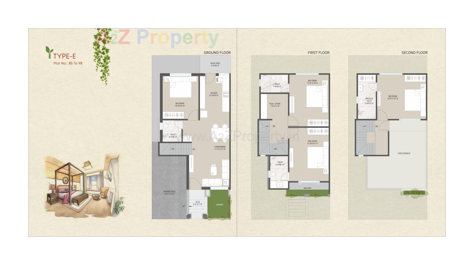 Layout of real estate project Darshanam Garden City located at Maneja, Vadodara, Gujarat