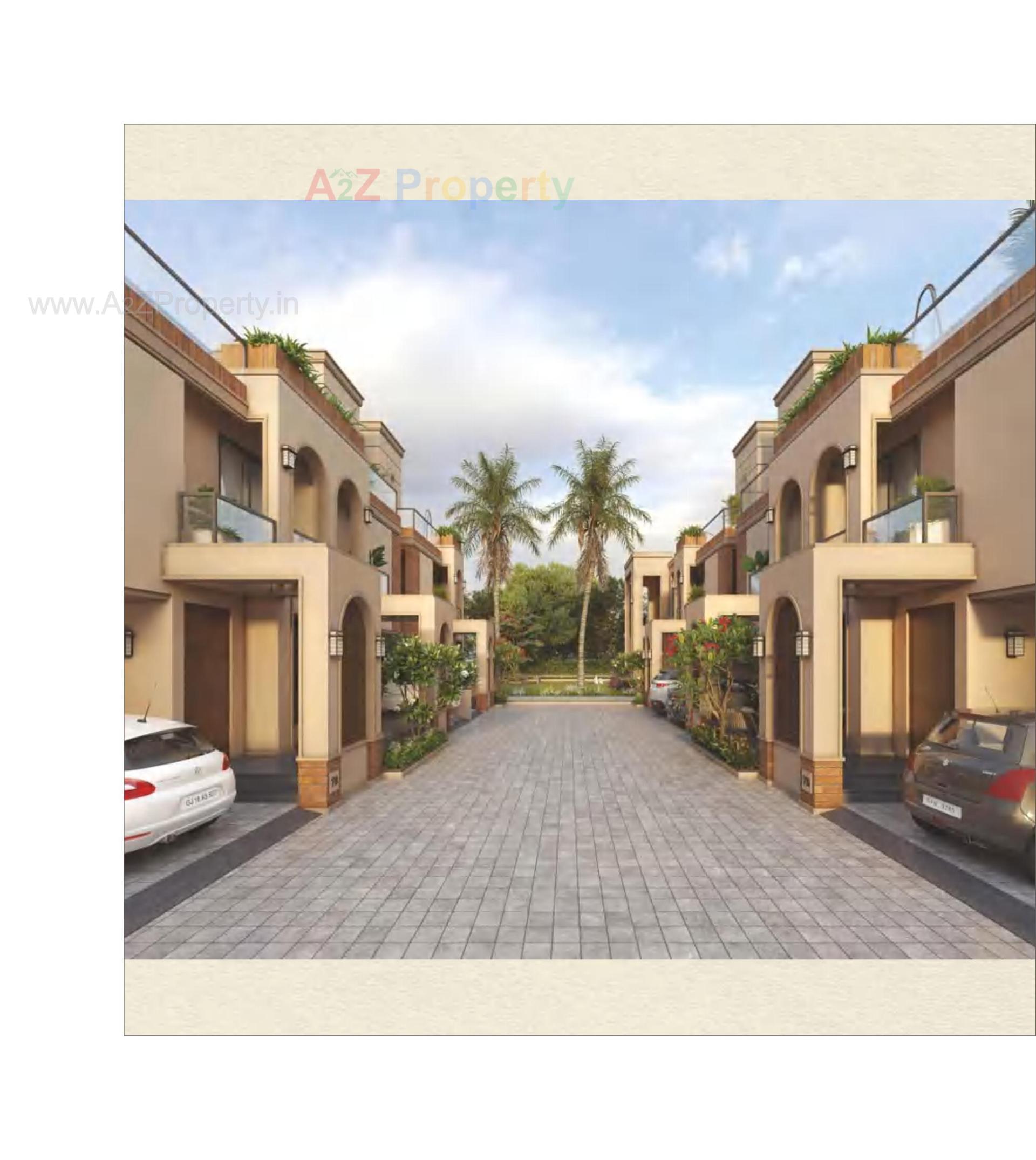 3D Elevation of real estate project Darshanam Garden City located at Maneja, Vadodara, Gujarat