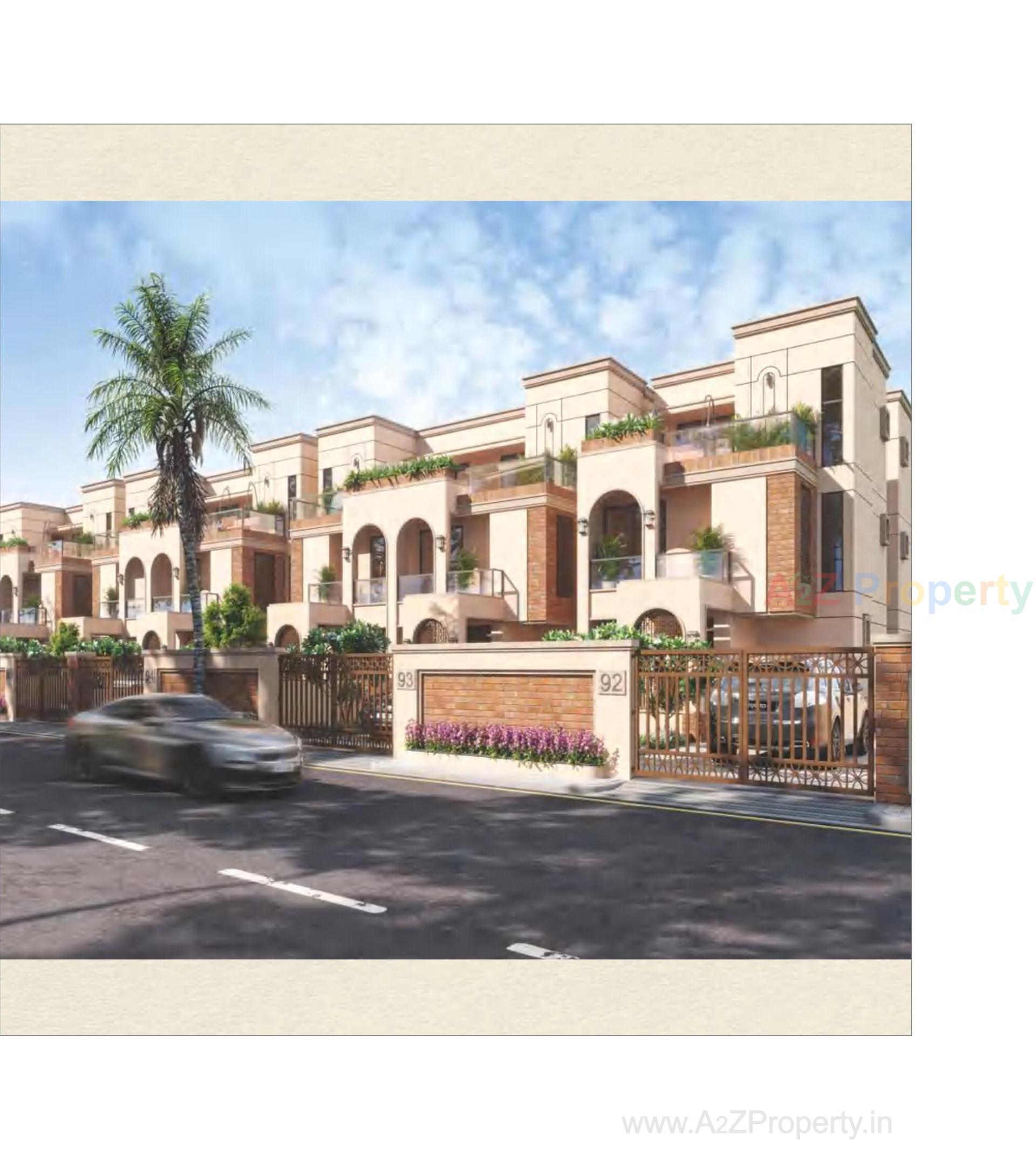 3D Elevation of real estate project Darshanam Garden City located at Maneja, Vadodara, Gujarat