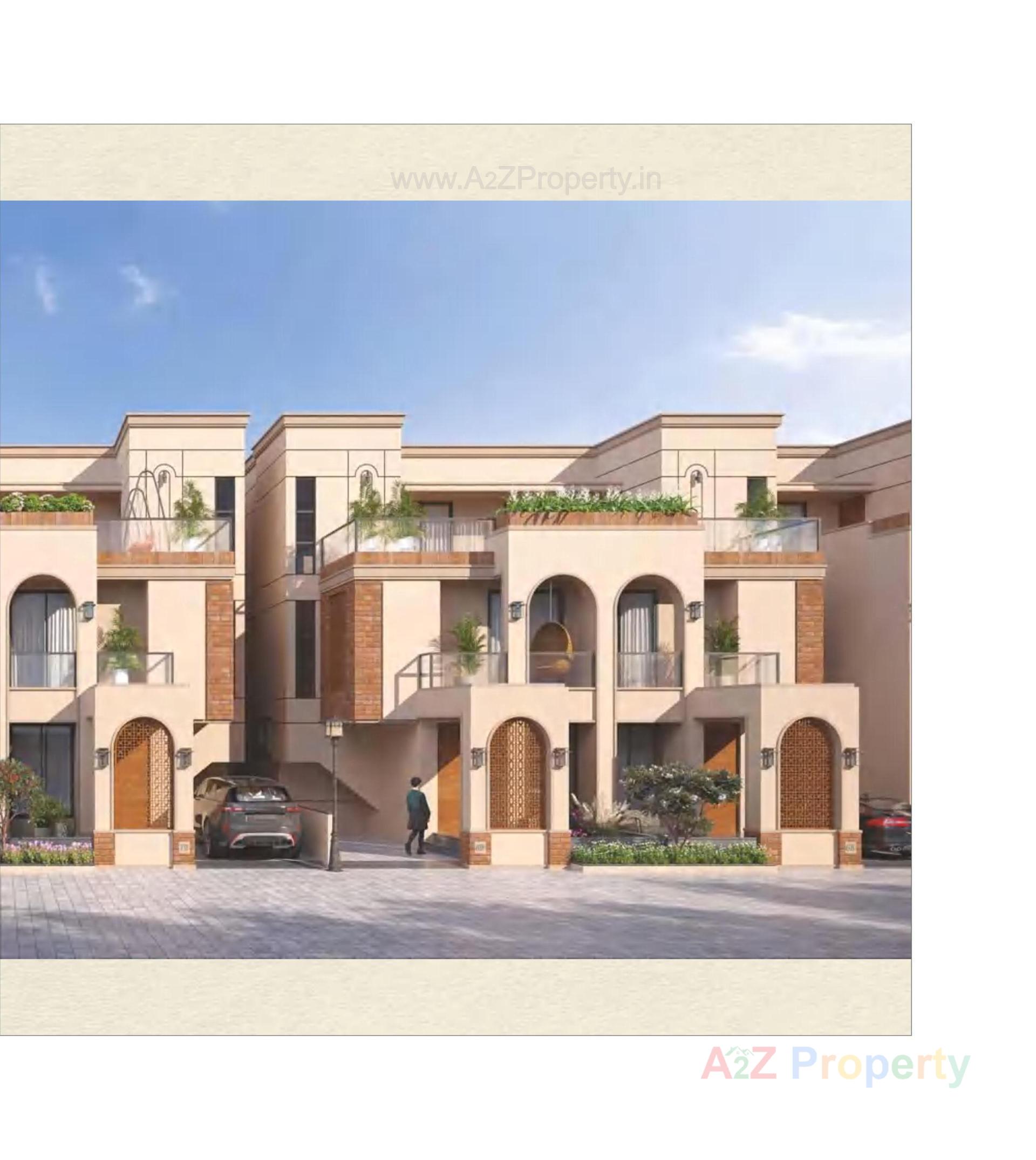 3D Elevation of real estate project Darshanam Garden City located at Maneja, Vadodara, Gujarat