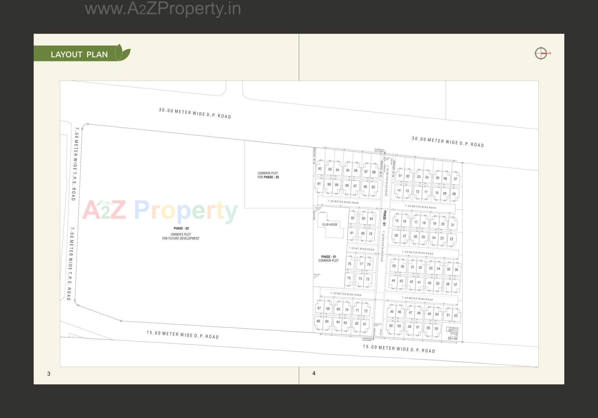 Layout of real estate project Darshanam Garden City located at Maneja, Vadodara, Gujarat