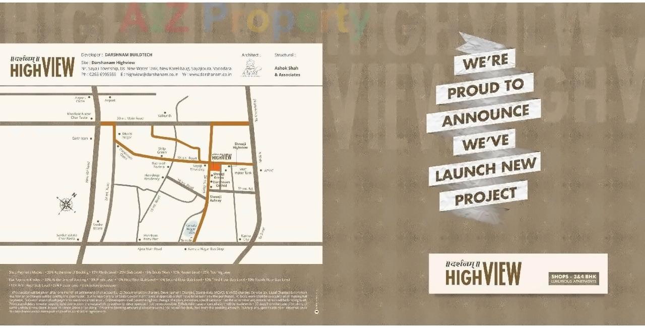  of real estate project Darshanam Highview located at Sayajipura, Vadodara, Gujarat