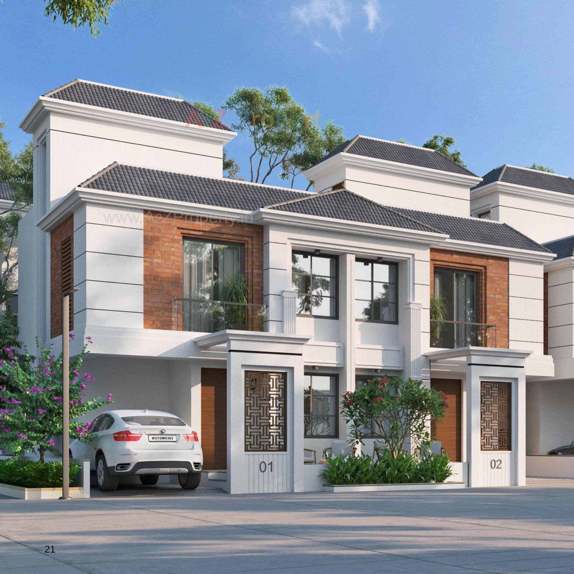 3D Elevation of real estate project Darshanam Kalarav located at Darapura, Vadodara, Gujarat