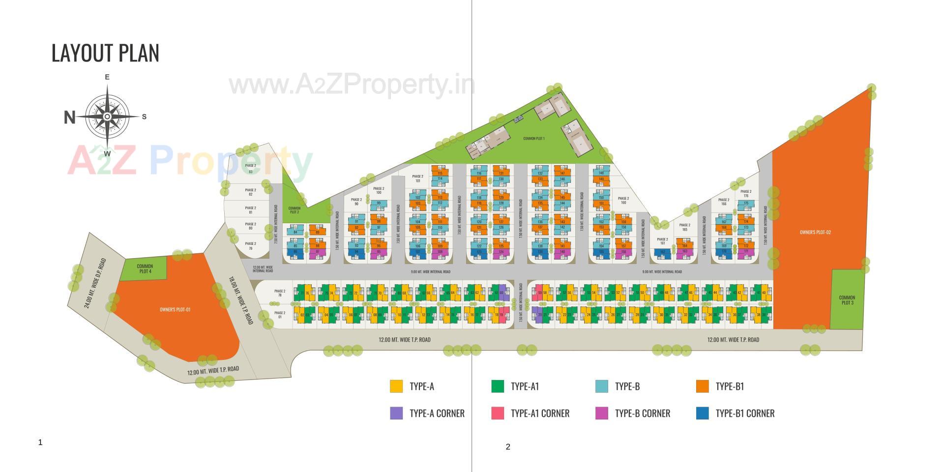 Layout of real estate project Darshanam Kalarav located at Darapura, Vadodara, Gujarat