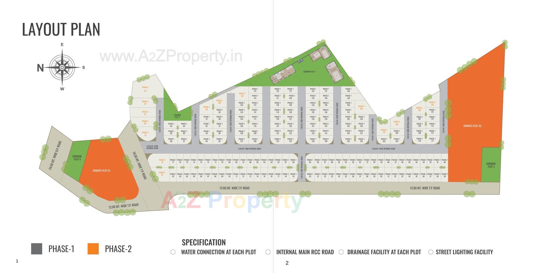 Layout of real estate project Darshanam Kalrav located at Darapura, Vadodara, Gujarat