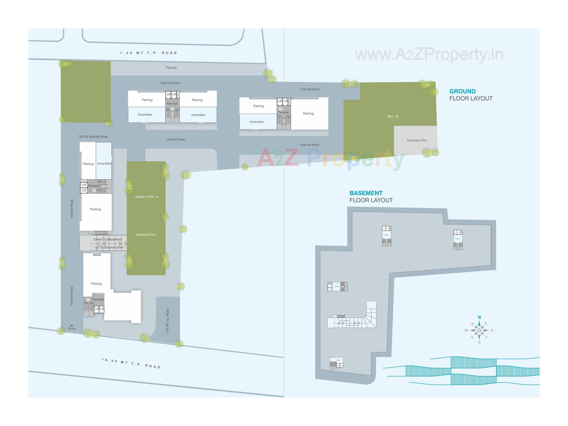 Layout of real estate project Darshanam Ocean located at Gotri, Vadodara, Gujarat