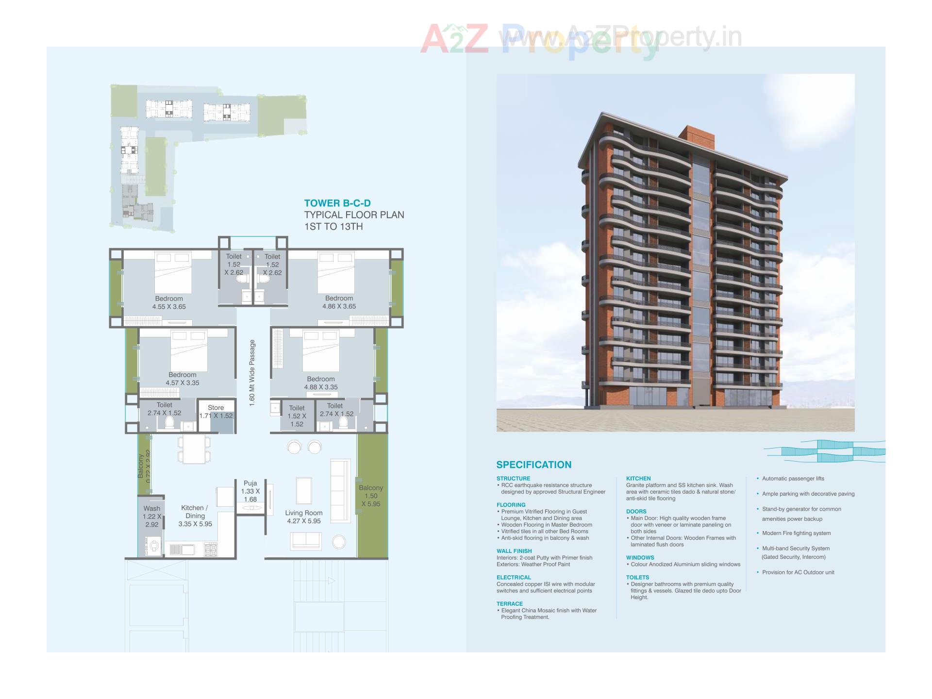 Layout of real estate project Darshanam Ocean located at Gotri, Vadodara, Gujarat