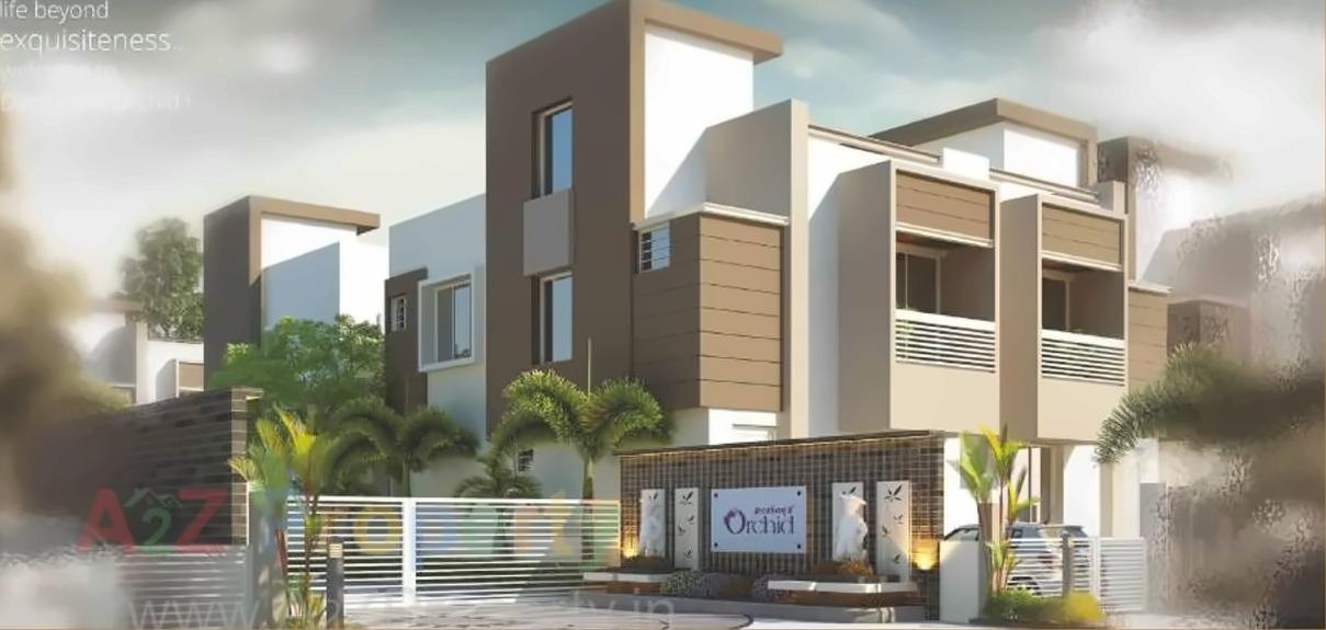 3D Elevation of real estate project Darshanam Orchid located at Sayajipura, Vadodara, Gujarat