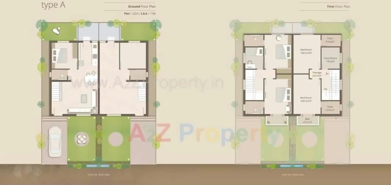 Layout of real estate project Darshanam Orchid located at Sayajipura, Vadodara, Gujarat