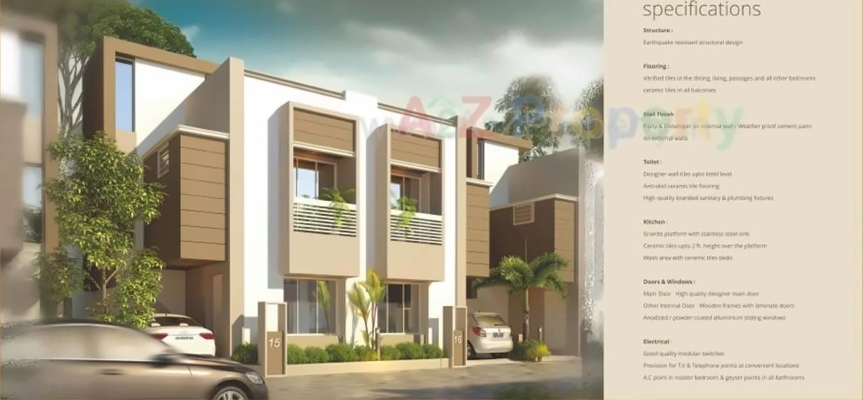 3D Elevation of real estate project Darshanam Orchid located at Sayajipura, Vadodara, Gujarat