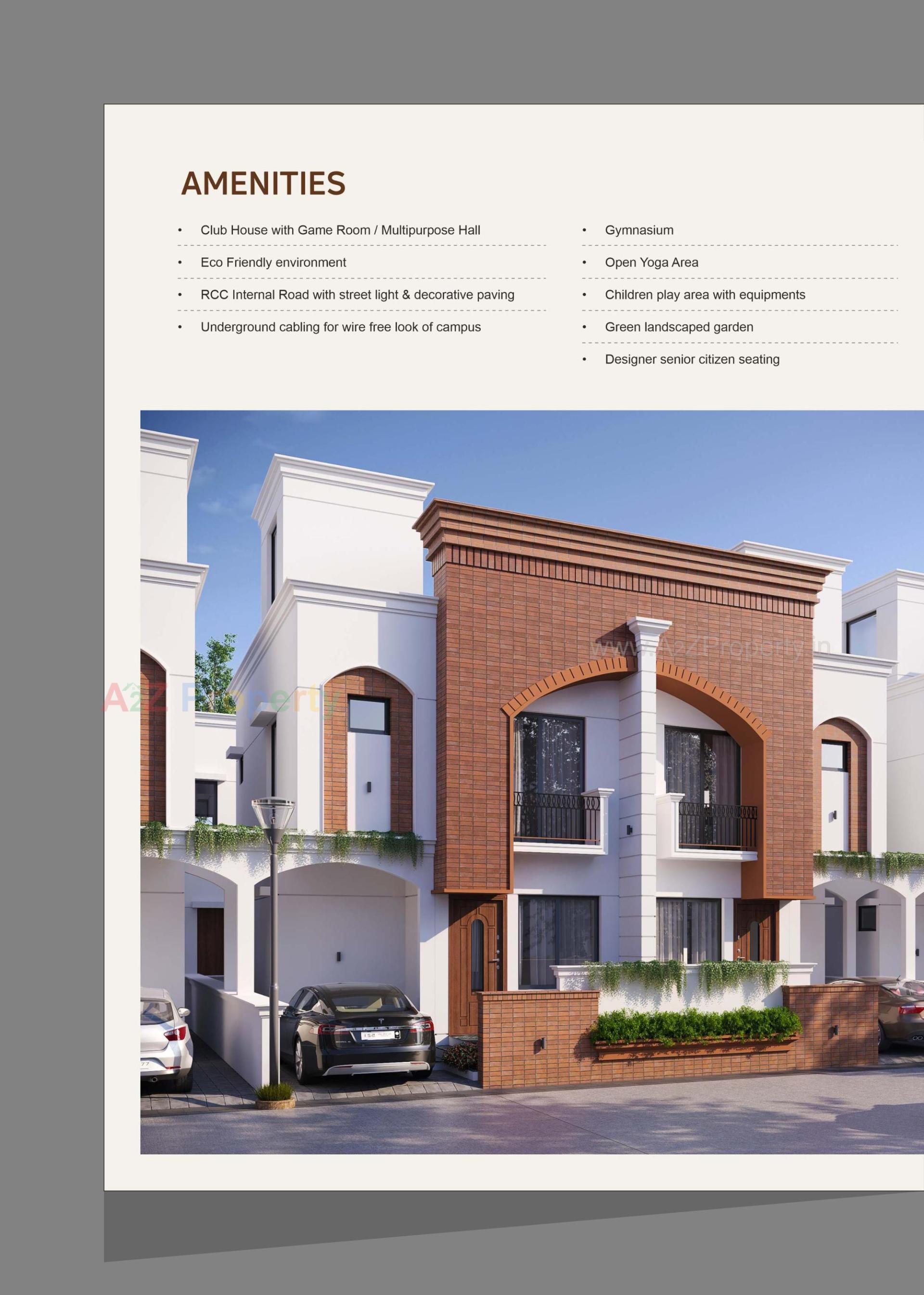 3D Elevation of real estate project Darshanam Pride located at Tarsali, Vadodara, Gujarat