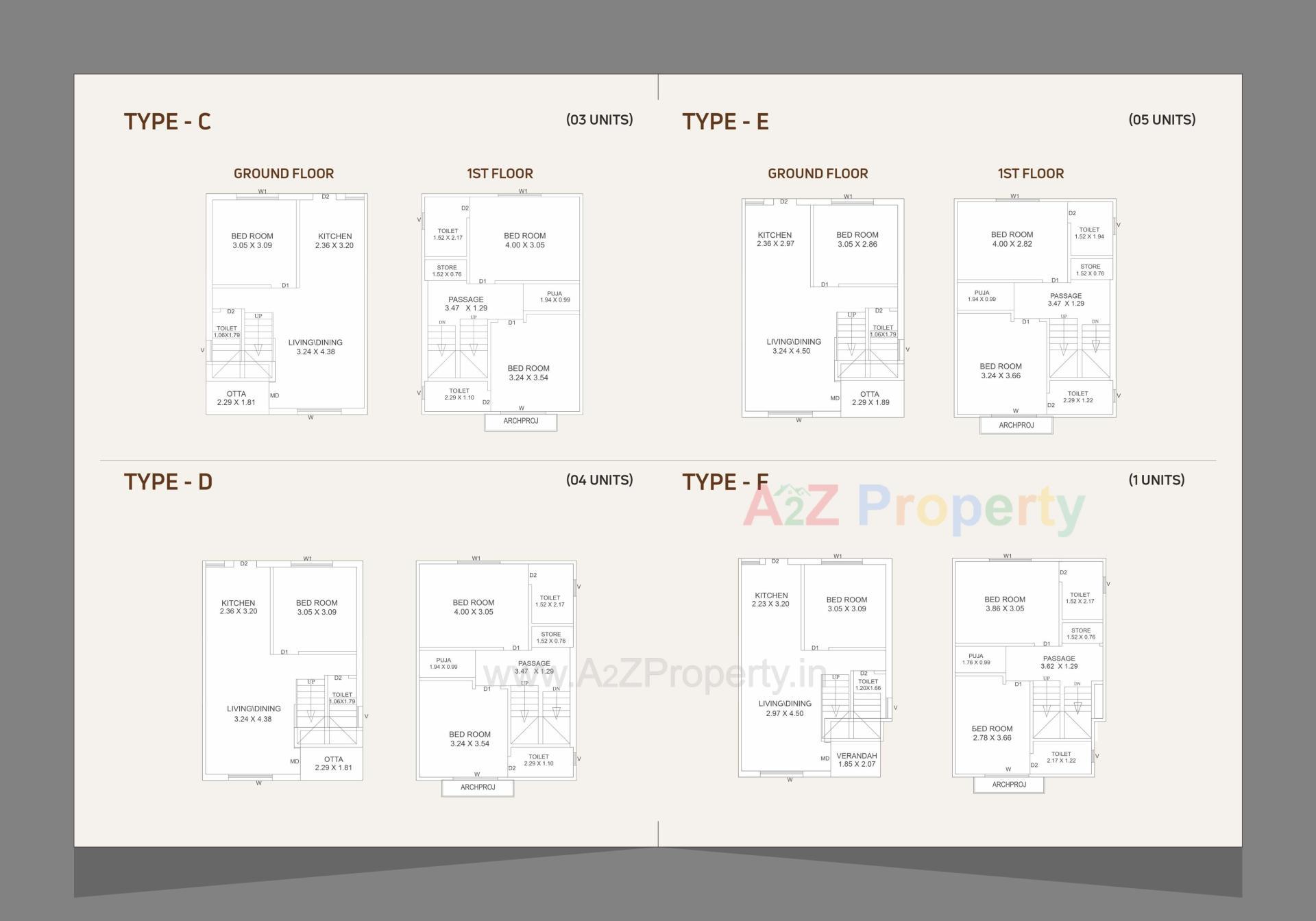 Layout of real estate project Darshanam Pride located at Tarsali, Vadodara, Gujarat