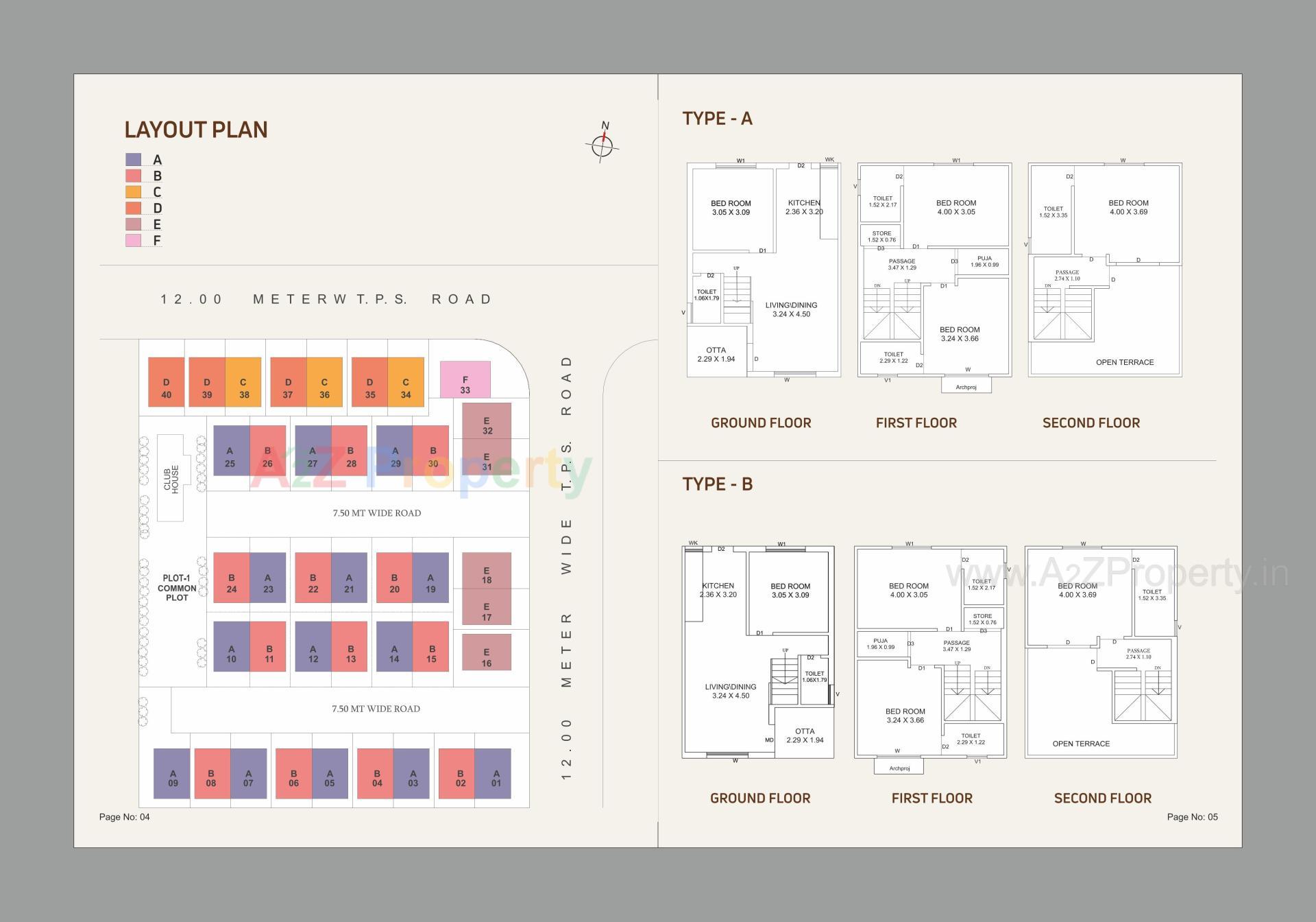 Layout of real estate project Darshanam Pride located at Tarsali, Vadodara, Gujarat