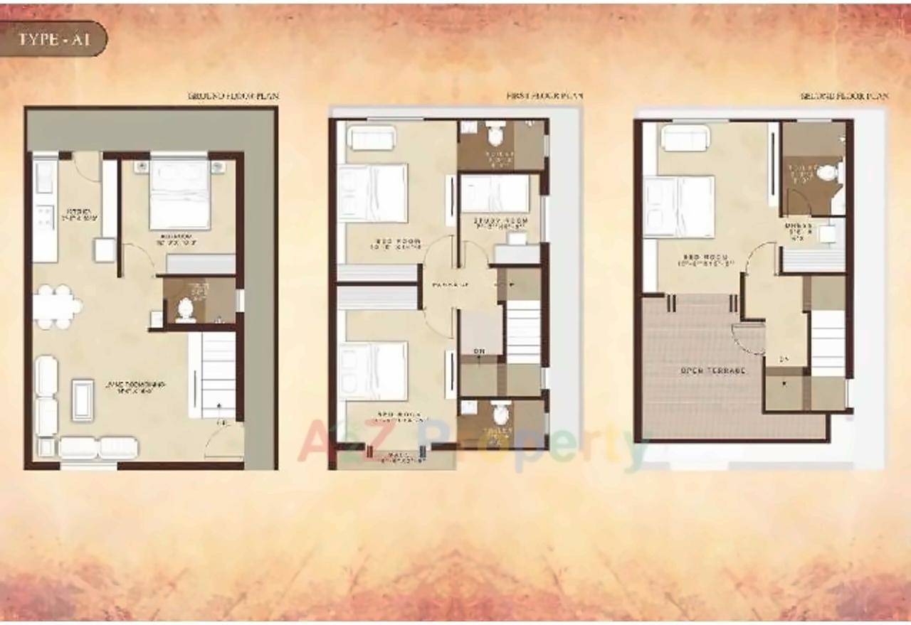 Layout of real estate project Darshanam Revanta located at Gotri, Vadodara, Gujarat