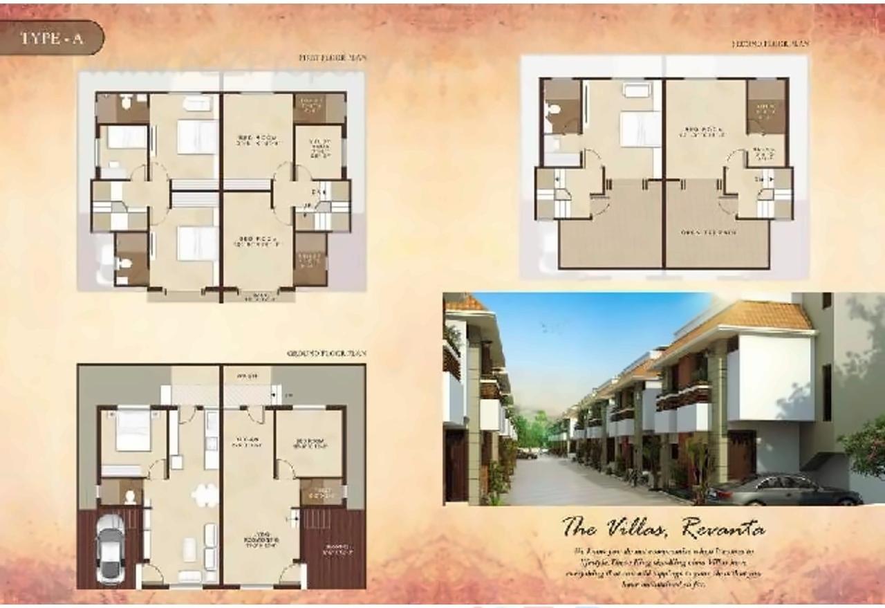 Layout of real estate project Darshanam Revanta located at Gotri, Vadodara, Gujarat