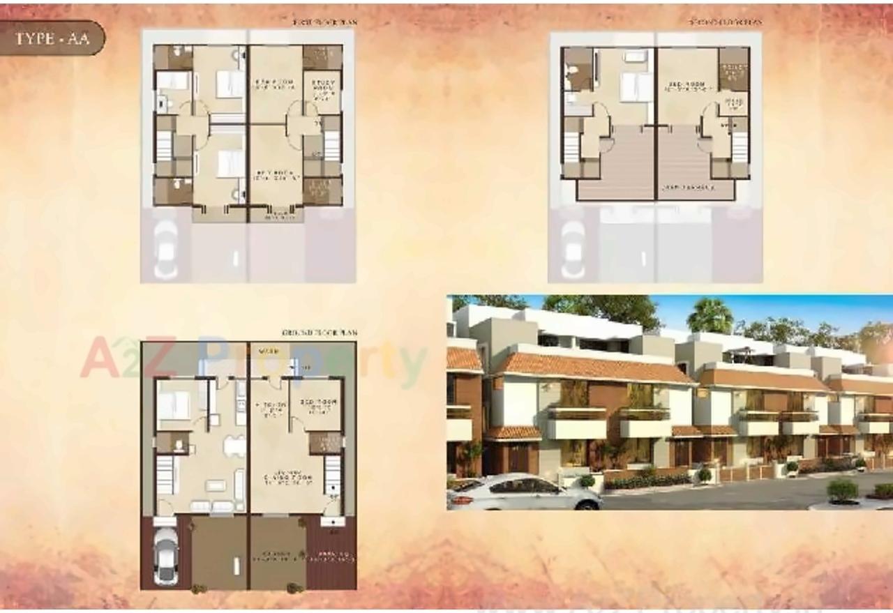 Layout of real estate project Darshanam Revanta located at Gotri, Vadodara, Gujarat