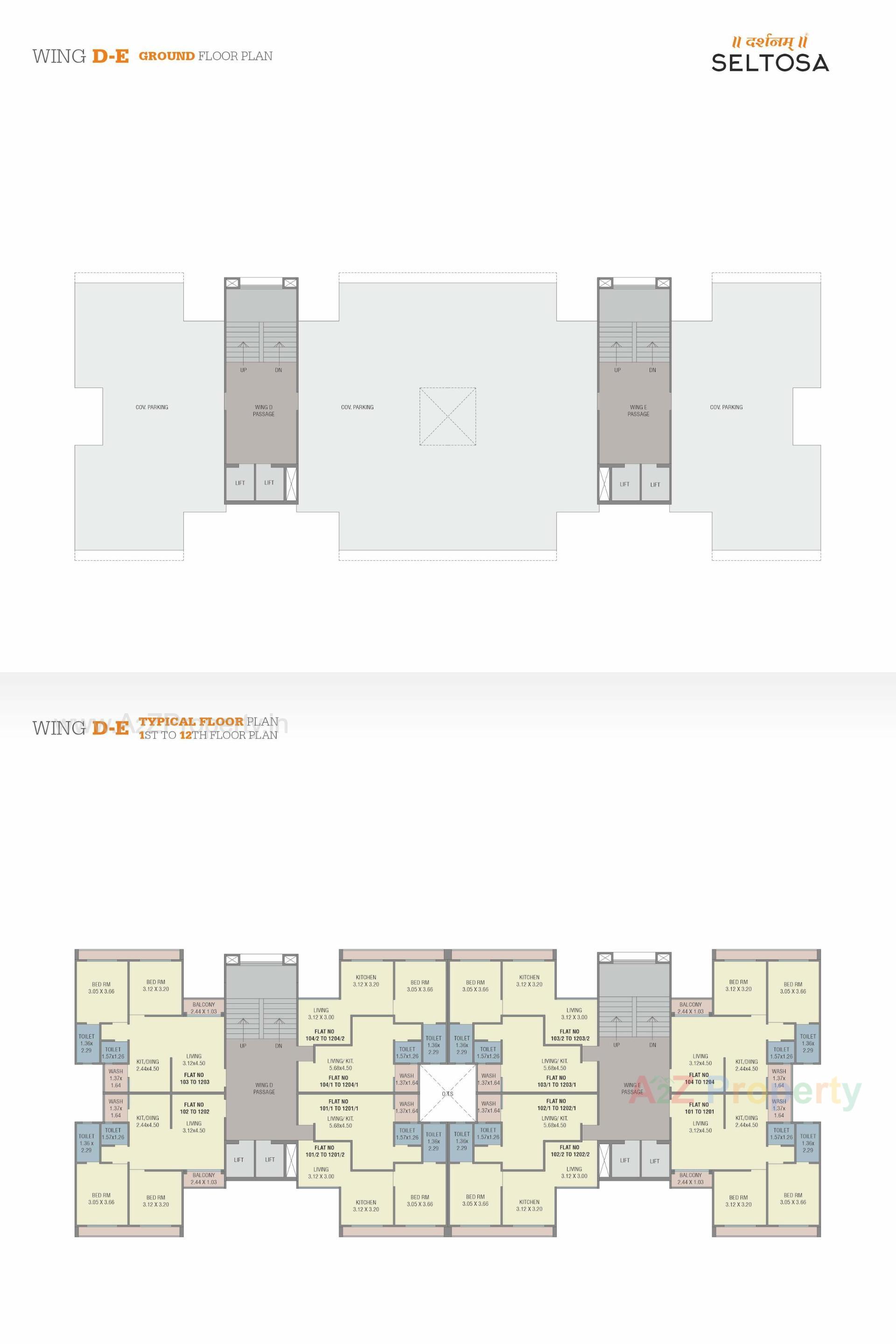 Layout of real estate project Darshanam Seltosa located at Sevasi, Vadodara, Gujarat