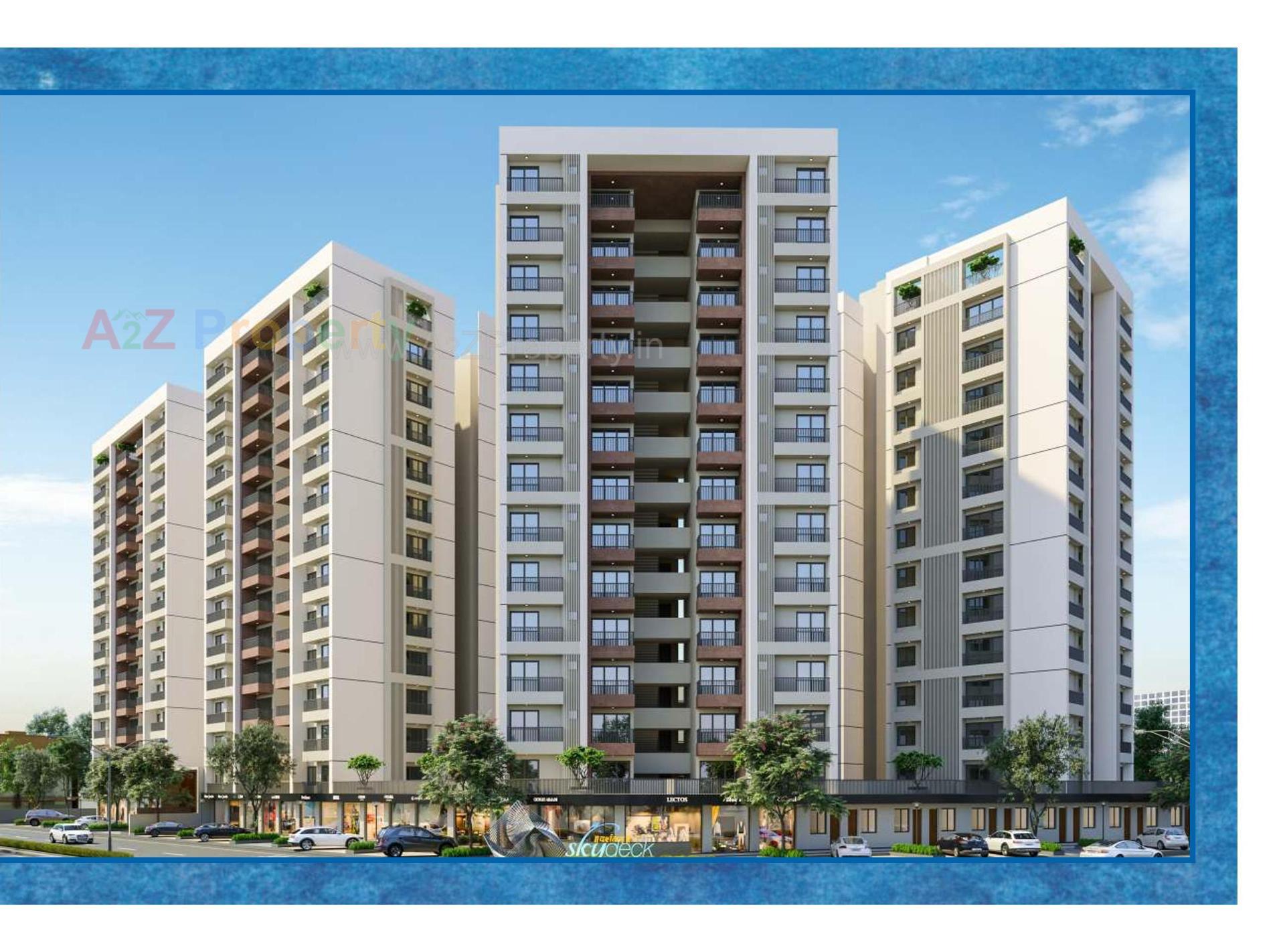 3D Elevation of real estate project Darshanam Skydeck located at Gorwa, Vadodara, Gujarat