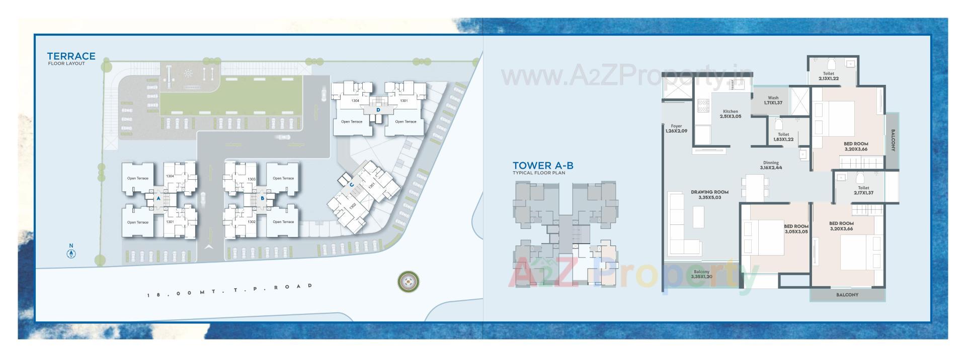 Layout of real estate project Darshanam Skydeck located at Gorwa, Vadodara, Gujarat