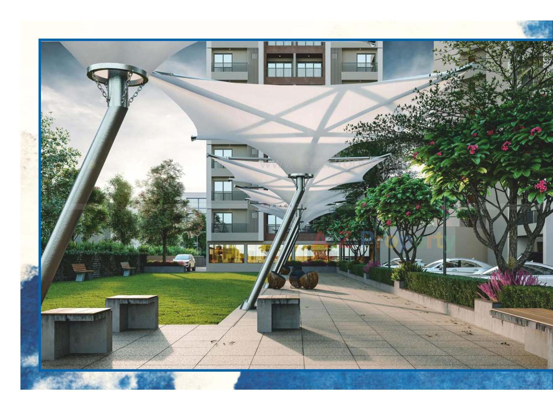 3D Elevation of real estate project Darshanam Skydeck located at Gorwa, Vadodara, Gujarat