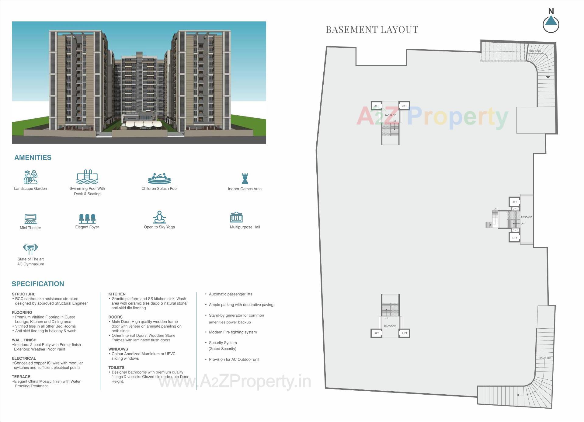 Layout of real estate project Darshanam Spinel Stone located at Gotri, Vadodara, Gujarat
