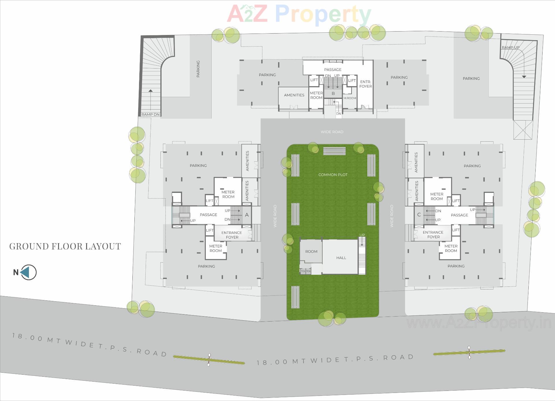 Layout of real estate project Darshanam Spinel Stone located at Gotri, Vadodara, Gujarat