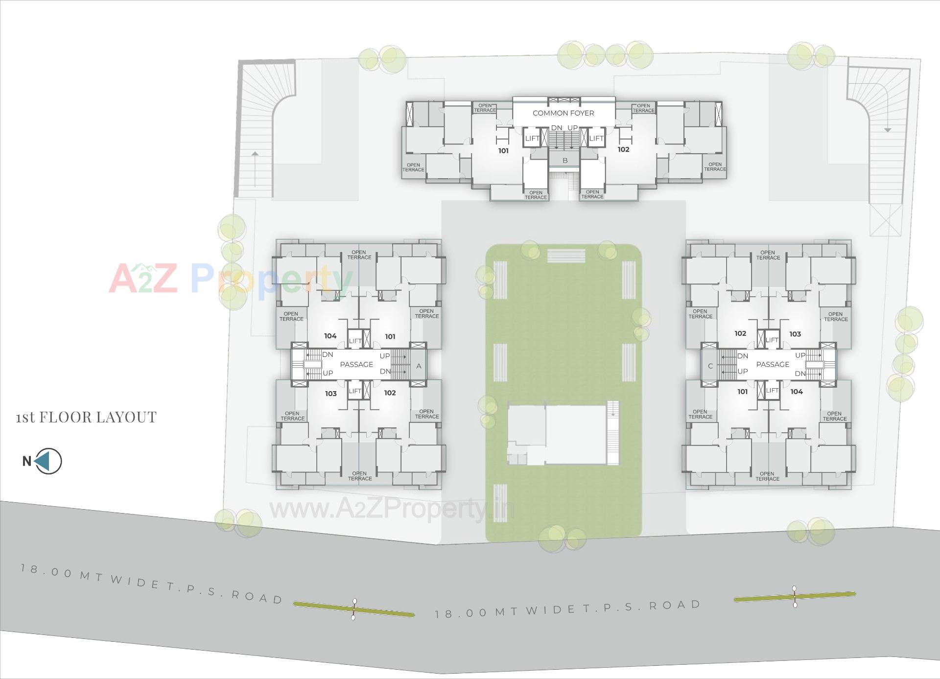 Layout of real estate project Darshanam Spinel Stone located at Gotri, Vadodara, Gujarat