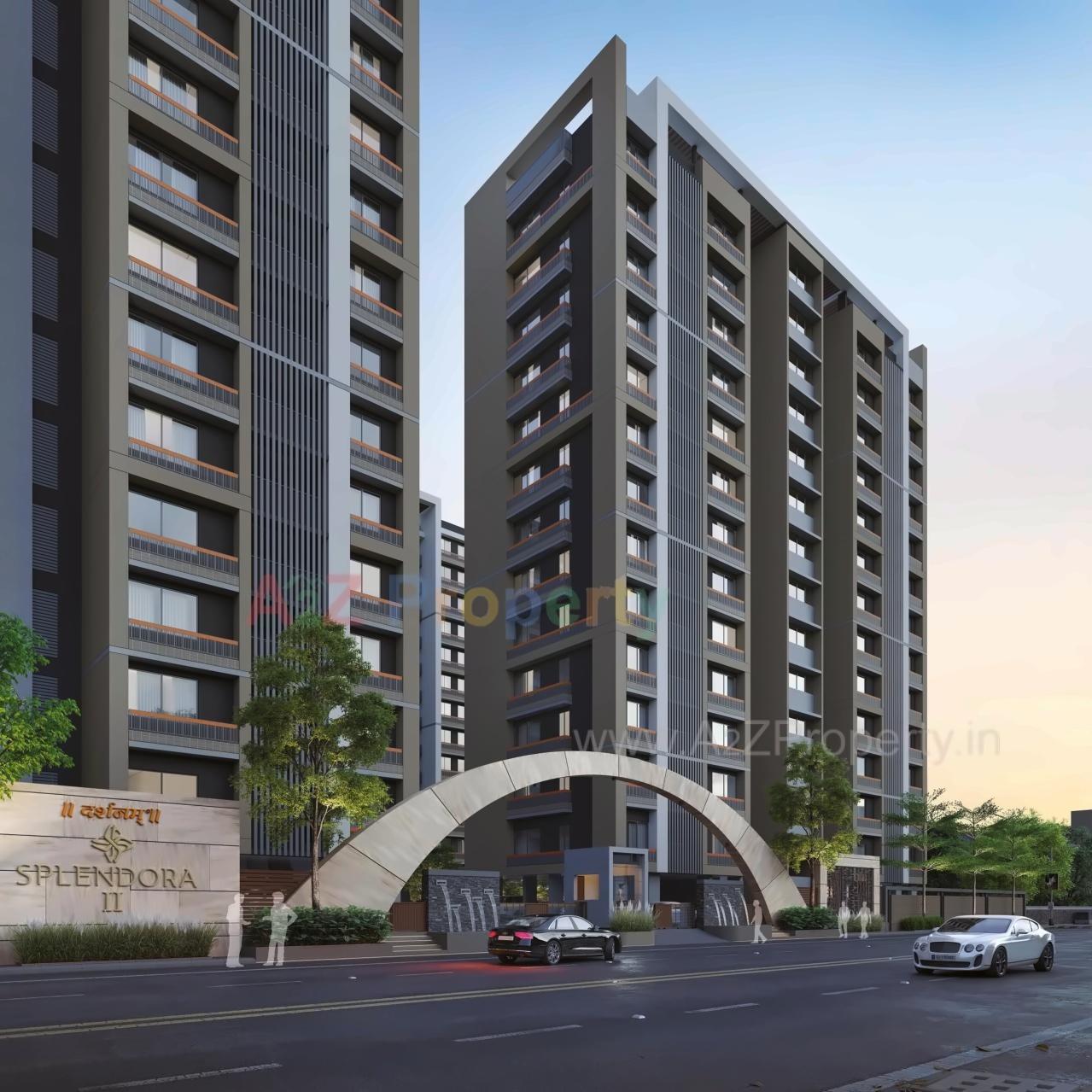 3D Elevation of real estate project Darshanam Splendora Ii located at Bhayli, Vadodara, Gujarat