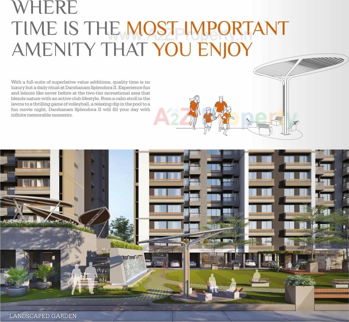 3D Elevation of real estate project Darshanam Splendora Ii located at Bhayli, Vadodara, Gujarat