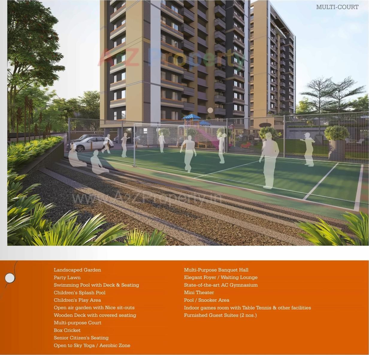 3D Elevation of real estate project Darshanam Splendora Ii located at Bhayli, Vadodara, Gujarat