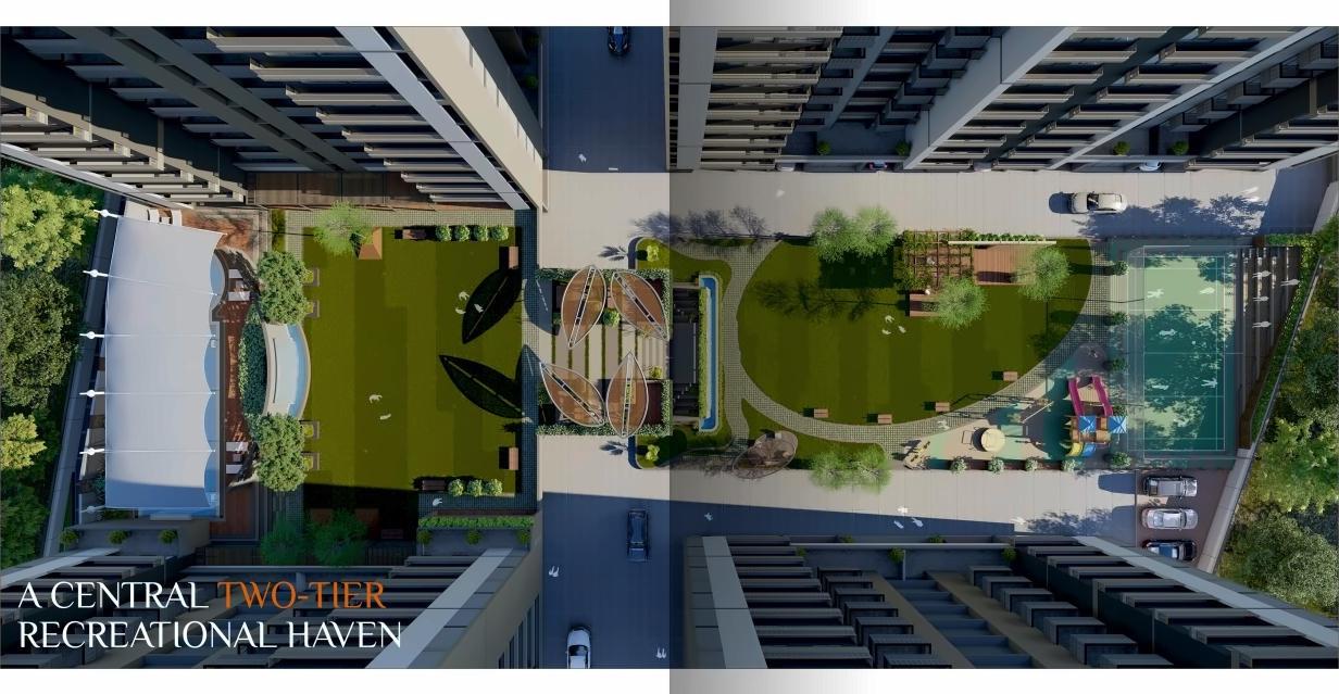 3D Elevation of real estate project Darshanam Splendora Ii located at Bhayli, Vadodara, Gujarat