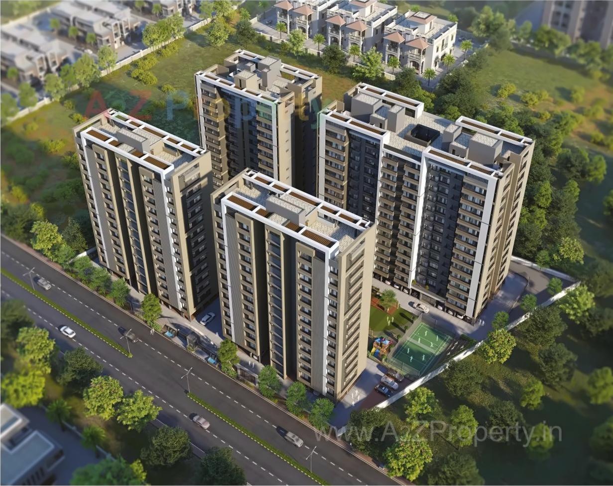 3D Elevation of real estate project Darshanam Splendora Ii located at Bhayli, Vadodara, Gujarat
