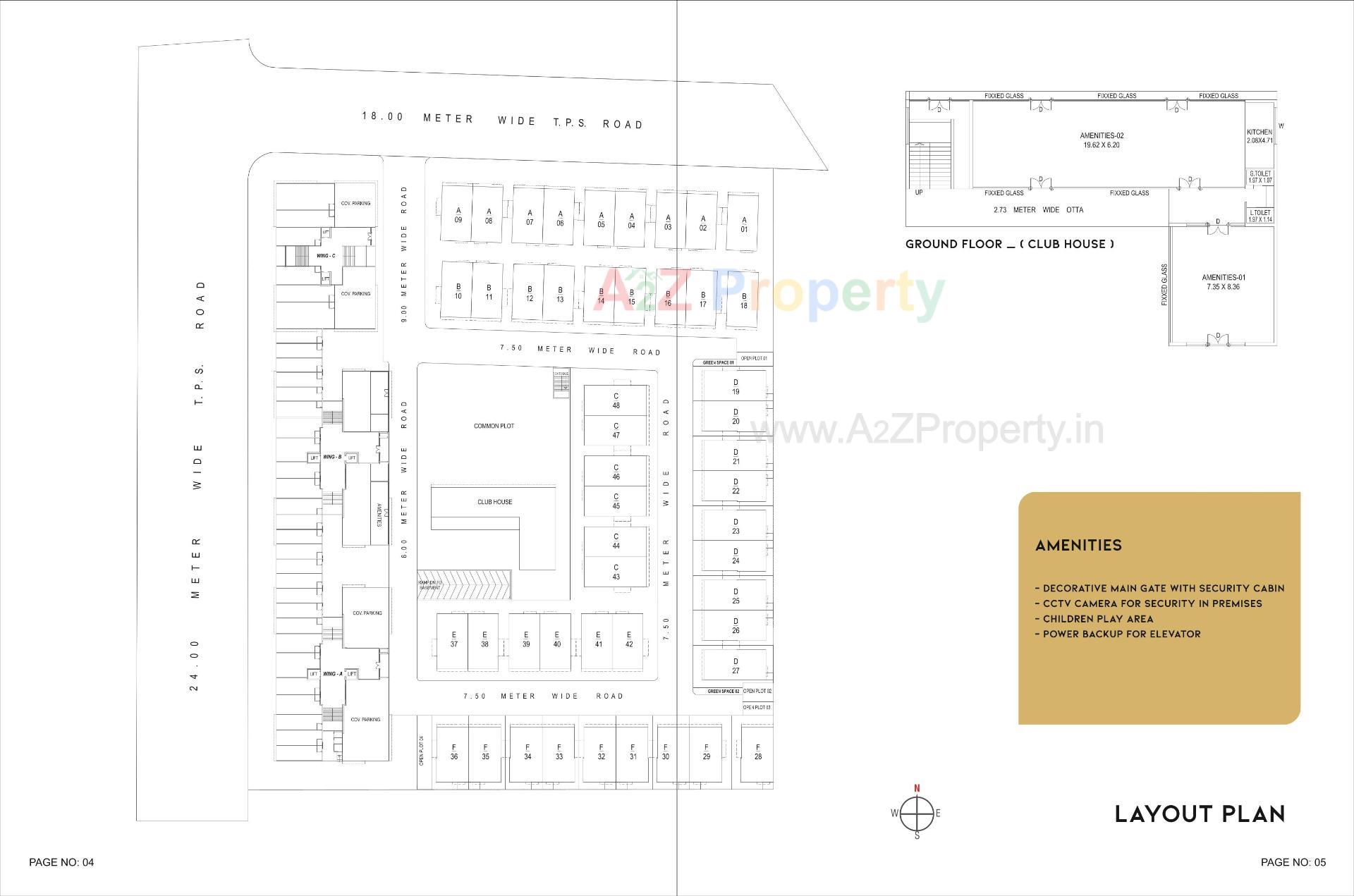 Layout of real estate project Darshanam Splendora located at Majalpur, Vadodara, Gujarat