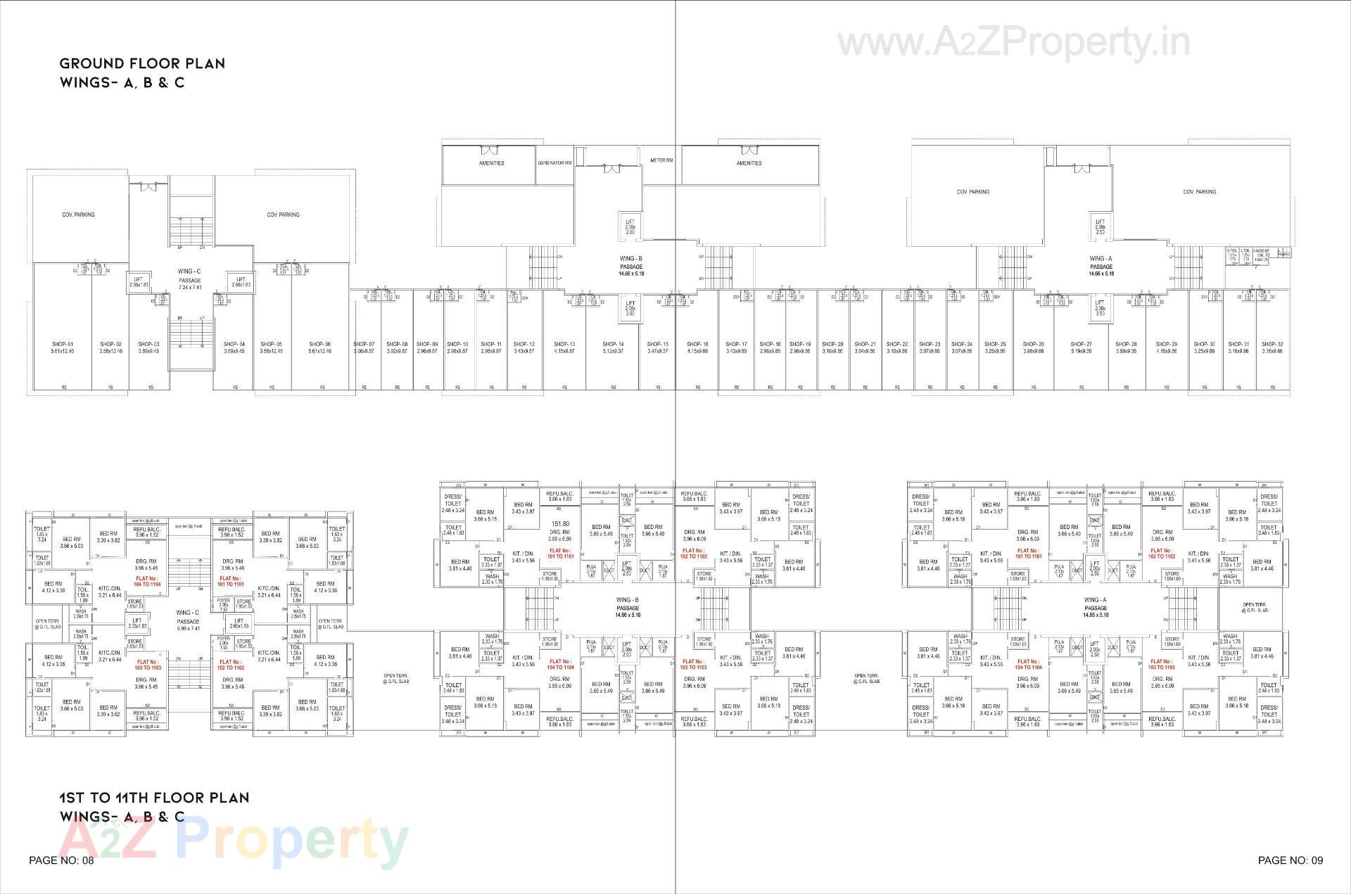 Layout of real estate project Darshanam Splendora located at Majalpur, Vadodara, Gujarat