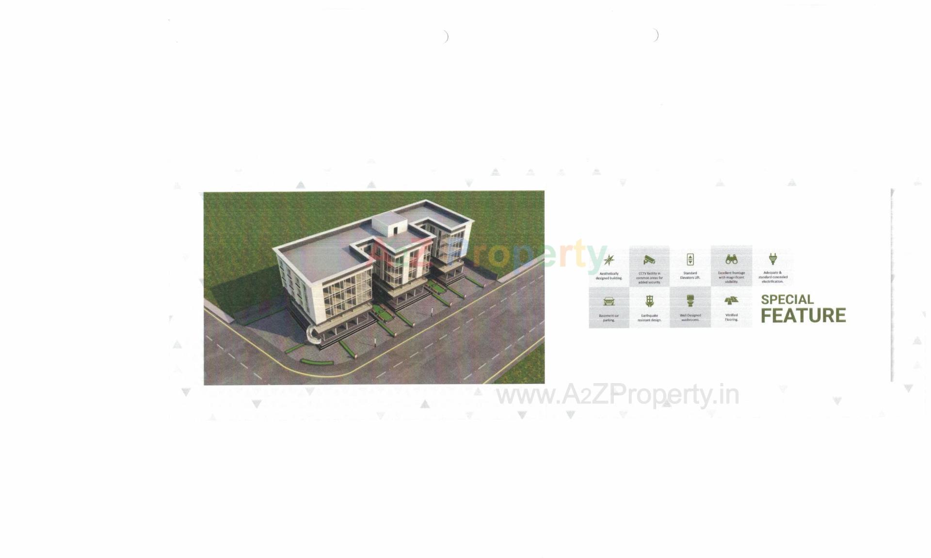 Layout of real estate project Darshanam Trade Center located at Kasba, Vadodara, Gujarat