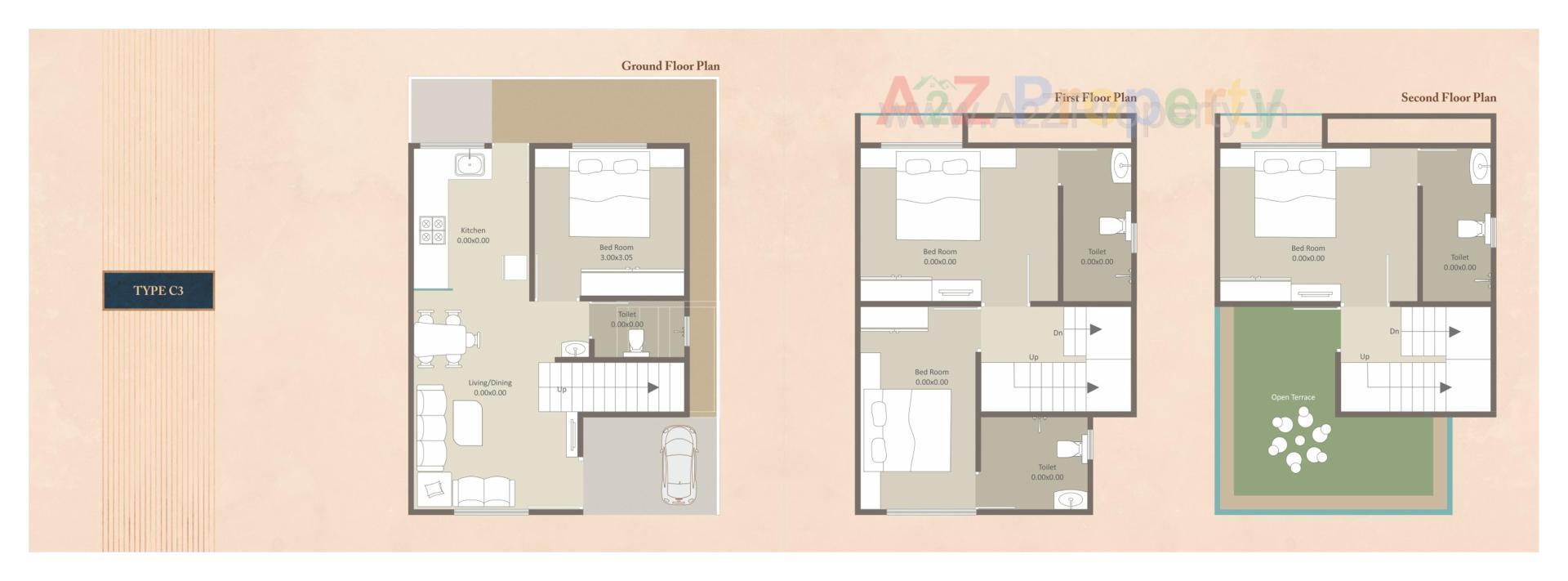 Layout of real estate project Darshanam Tusti located at Vadodara, Vadodara, Gujarat
