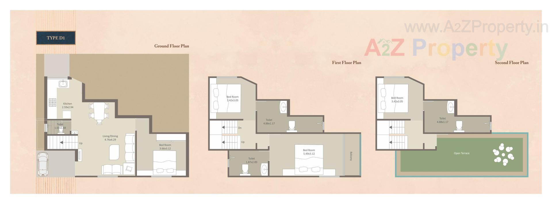 Layout of real estate project Darshanam Tusti located at Vadodara, Vadodara, Gujarat
