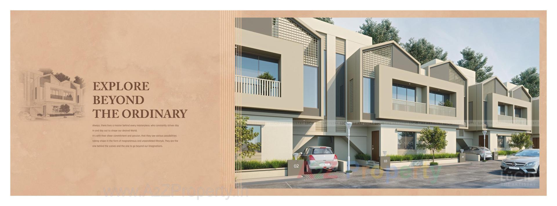 3D Elevation of real estate project Darshanam Tusti located at Vadodara, Vadodara, Gujarat