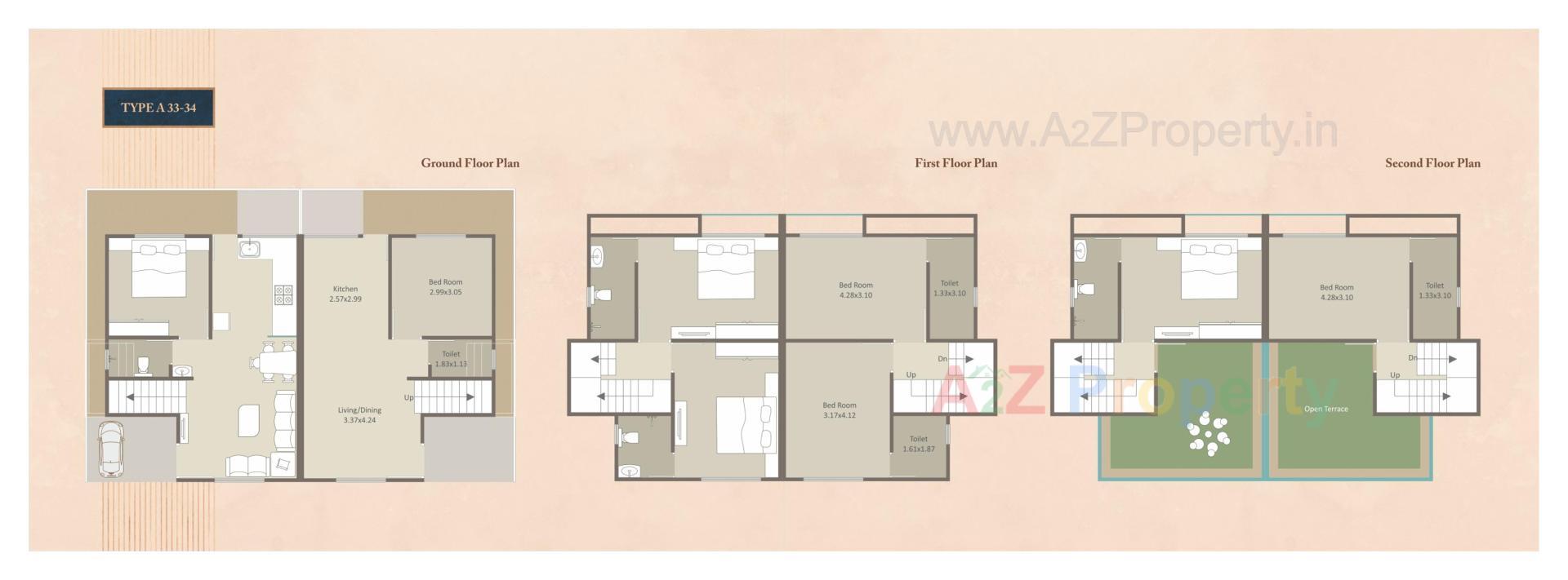 Layout of real estate project Darshanam Tusti located at Vadodara, Vadodara, Gujarat