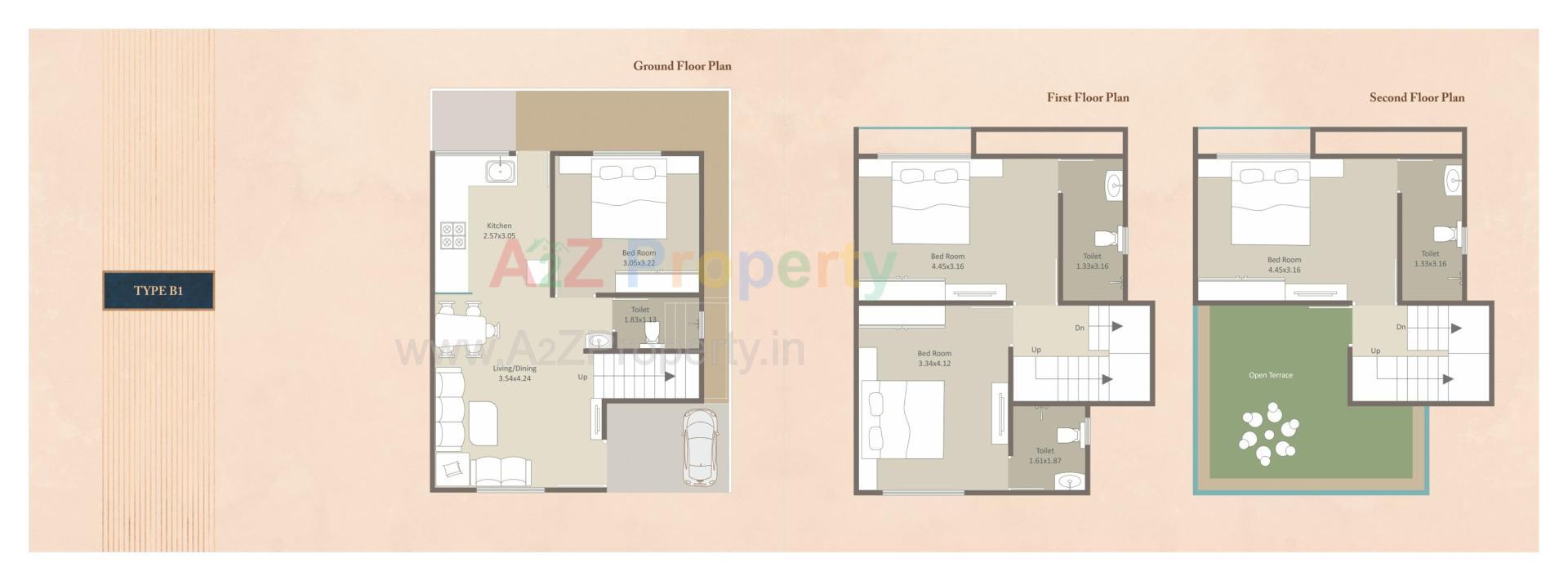 Layout of real estate project Darshanam Tusti located at Vadodara, Vadodara, Gujarat