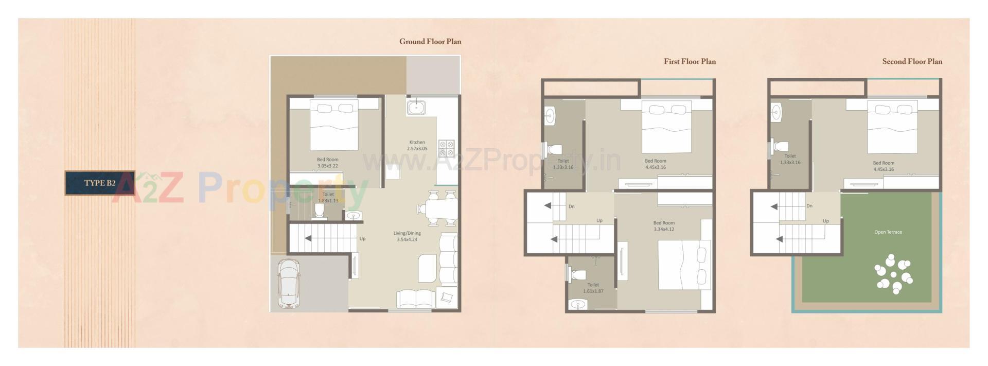 Layout of real estate project Darshanam Tusti located at Vadodara, Vadodara, Gujarat
