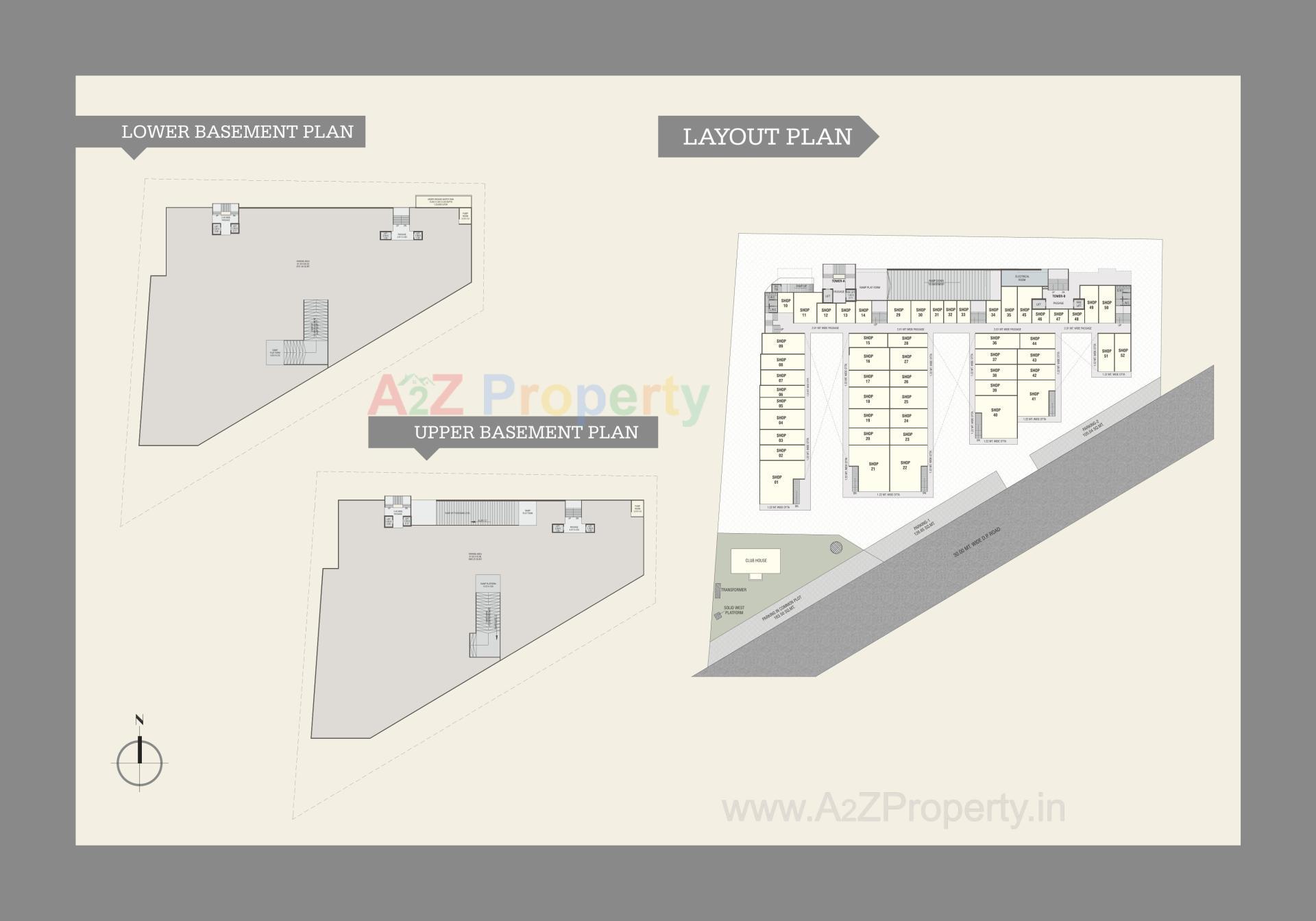 Layout of real estate project Darshanam Twin Tower located at Atladra, Vadodara, Gujarat