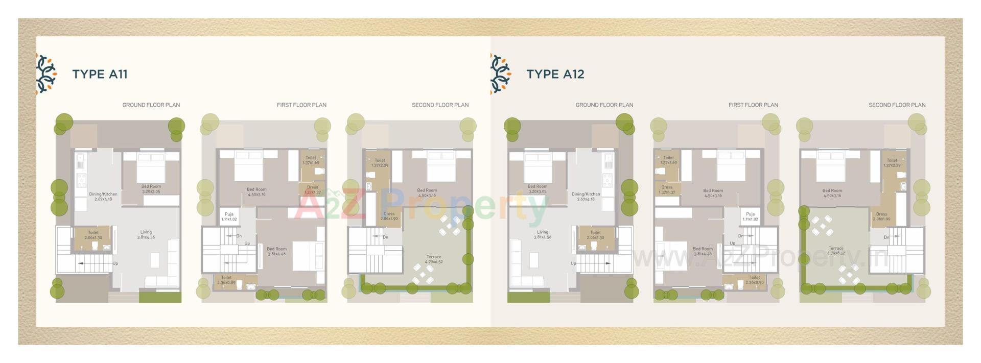Layout of real estate project Darshanam Vananta located at Vadodara, Vadodara, Gujarat