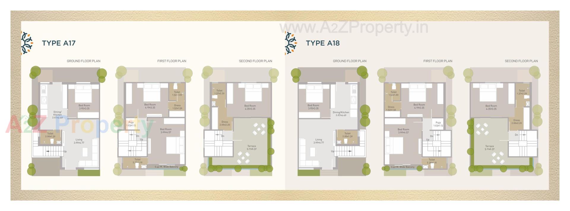 Layout of real estate project Darshanam Vananta located at Vadodara, Vadodara, Gujarat