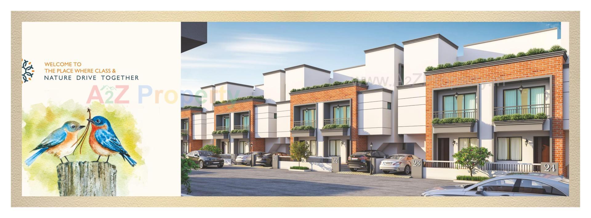 3D Elevation of real estate project Darshanam Vananta located at Vadodara, Vadodara, Gujarat