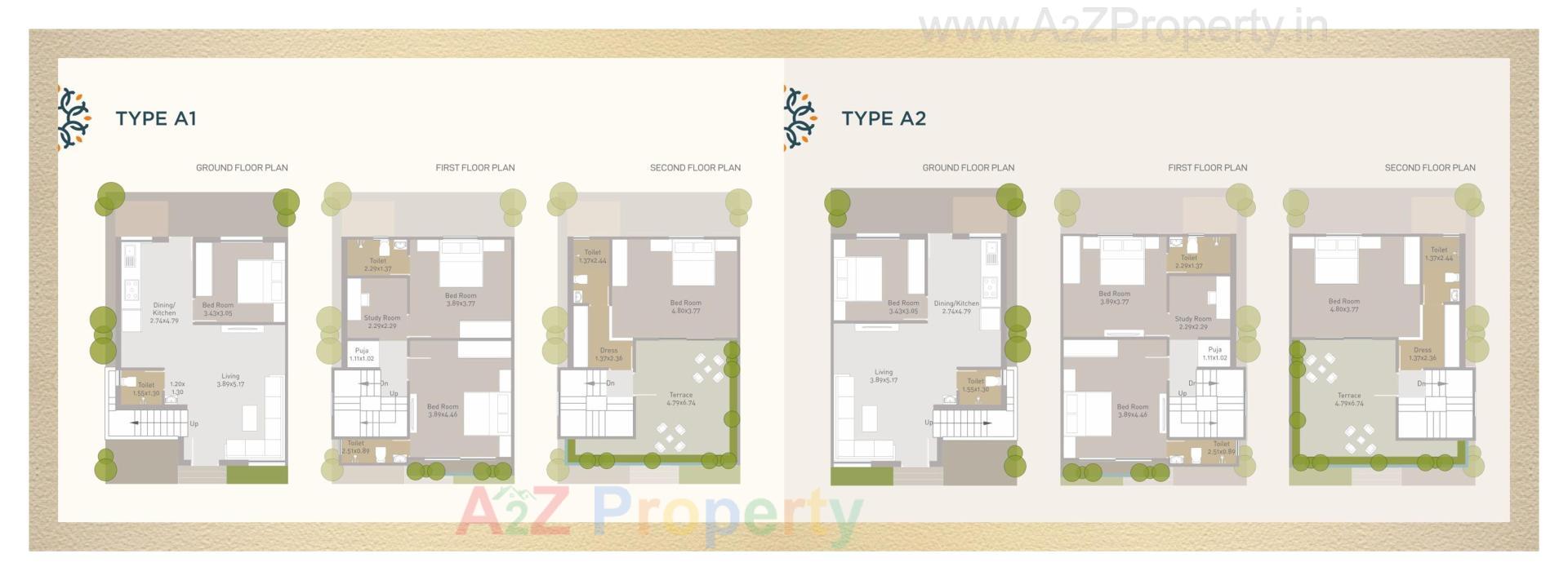 Layout of real estate project Darshanam Vananta located at Vadodara, Vadodara, Gujarat