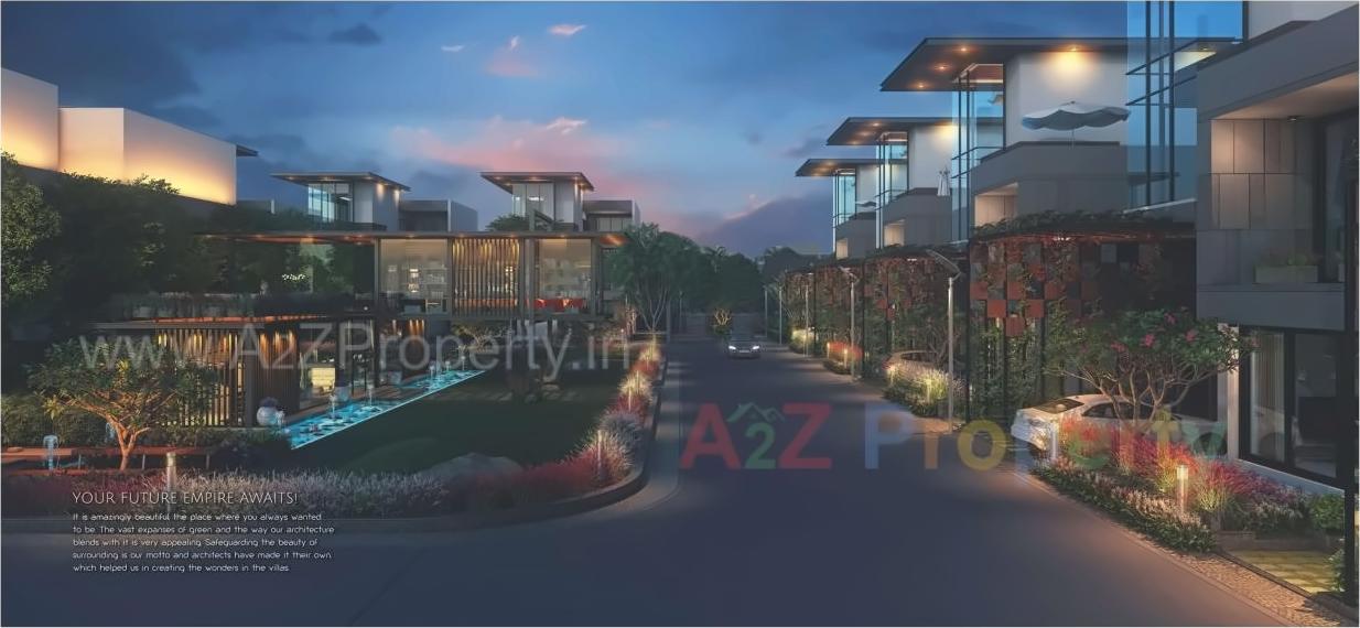 3D Elevation of real estate project De Elegante Villa located at Khanpur, Vadodara, Gujarat