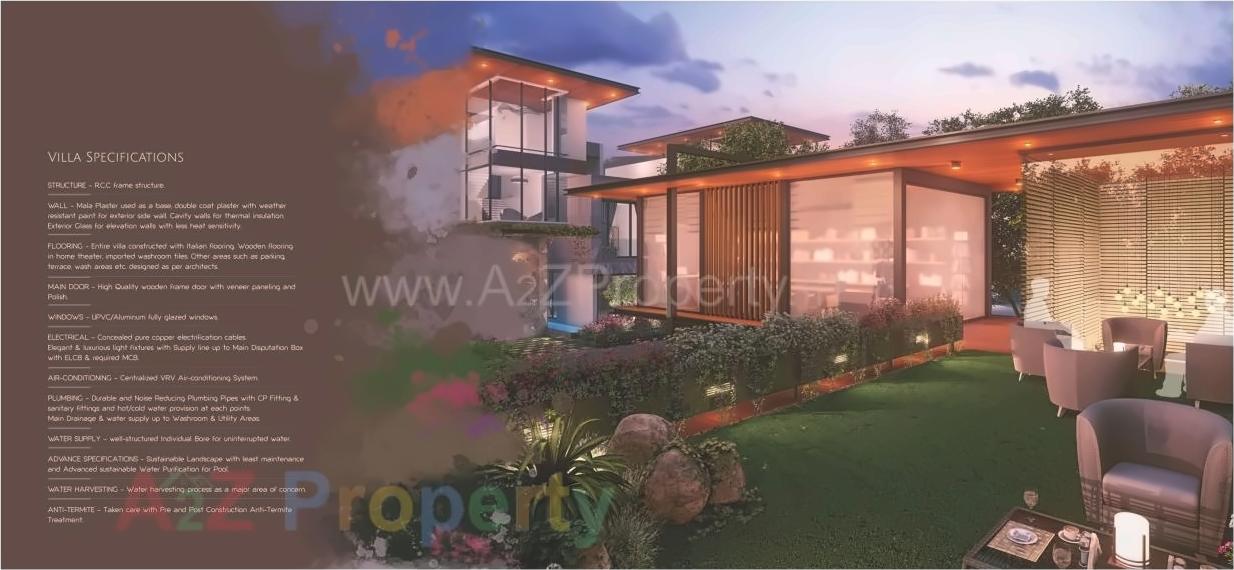 3D Elevation of real estate project De Elegante Villa located at Khanpur, Vadodara, Gujarat